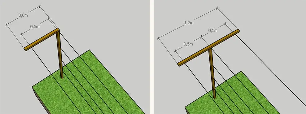 Одно-площинна шпалера Г або Т - типу
